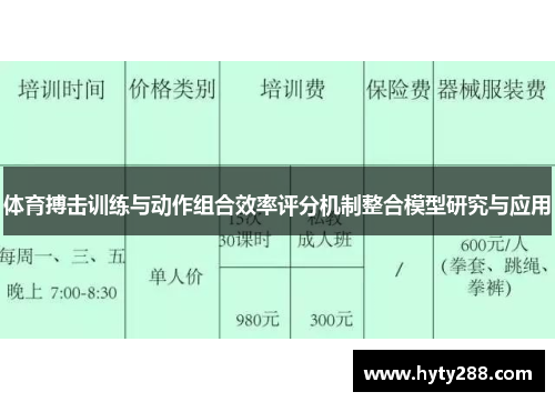 体育搏击训练与动作组合效率评分机制整合模型研究与应用